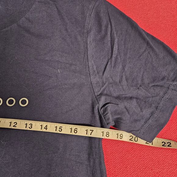 'Vendoo' reseller app logo tagline graphic tee short sleeve navy blue MED. NWOT - Picture 5 of 6